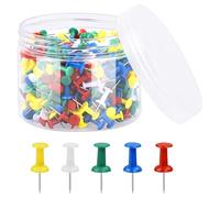 KYSUN 400Pcs Puntine da Disegno Colorata, Multicolori Puntine da Disegno, Creative Puntina da Disegno Colorata, Puntine da Mappa, Spilli per Lavagna per Bacheca, Mappa, Ufficio, Lavagne