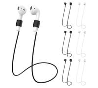 KYSUN 6 Pezzi Cinturino per Airpod Airpods Strap in Silicone per Accessori a Filo Anti-smarrimento per Airpods PRO/2/1 Cordino per Auricolari Sportivi Corda da Collo per Auricolari Wireless