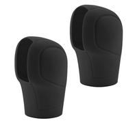 KYSUN Copertura Silicone Della Leva Cambioen 2 Pezzi, Copri Pomello Cambio Universale, Copri Pomelli della Leva Cambio per Auto, Tappo per Pomello del Cambio, Resistente all'usura, Nero