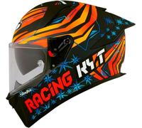 KYT R2R MAX Fernandez 2022 Replica, casco integrale XL male Opaco Nero/Arancione/Blu/Rosso