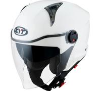 KYT D-City Plain Casco Jet, Bianco, Taglia M (57/58)