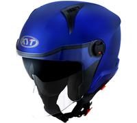 KYT D-City Plain, casco jet M male Blu