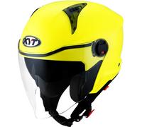 KYT D-City Plain, casco jet M male Giallo Fluo