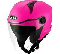 Casco Jet KYT D-CITY Plain Fuxia Fluo Taglia:S