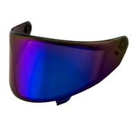 KYT TT-Revo, scudo specchiato male Blu A Specchio