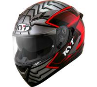 KYT Falcon 2 Armor, casco integrale L male Rosso/Grigio