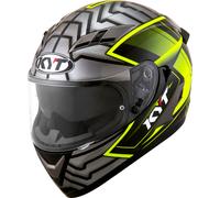 KYT Falcon 2 Armor, casco integrale S male Giallo/Grigio