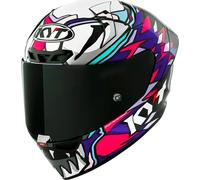 KYT KX-1 Race GP Bastianini Replica 2023, casco integrale XL male Nero/Lilla/Fucsia/Bianco