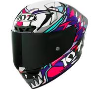 KYT KX-1 Race GP Bastianini Replica 2023, casco integrale S male Nero/Lilla/Fucsia/Bianco
