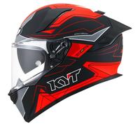 KYT KYT - Casco R2R Led Matt Nero / Rosso S