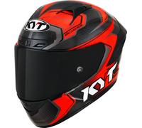 KYT NZ Race Carbon Competition Casco, rosso, taglia M per maschi