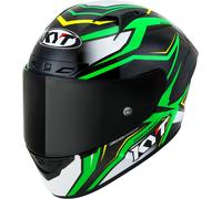 Casco Integrale KYT NZ RACE Carbon Stride Green Fluo/White Taglia:M
