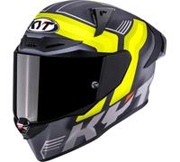 KYT R1R Carbon Accelerator, casco integrale M female Grigio Scuro/Giallo/Grigio Chiaro