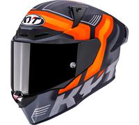 KYT R1R Carbon Accelerator Elmetto, Carbonio/Arancione, Taglia XL (61/62)