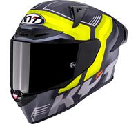 KYT R1R Carbon Accelerator Elmetto, carbonio/giallo, Taglia XXL (63)