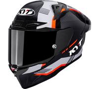 KYT R1R Carbon Zone, casco integrale M female Nero/Bianco/Arancione