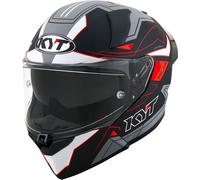 KYT R2R LED, casco integrale M male Opaco Nero/Grigio/Bianco/Rosso