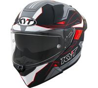 KYT R2R Led Casco, nero opaco/grigio, Taglia L (59/60)