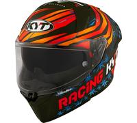 KYT Helmet Casco Integrale R2R Max Fernandez Replica 2022 Opaco Nero-Rosso XS