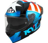 KYT R2R Straight Casco, multicolore, taglia 2XL per maschi