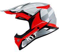 KYT Skyhawk Glowing, croce casco M male Bianco/Grigio Chiaro/Rosso/Nero