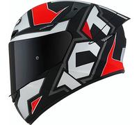 KYT TT Course Electron Casco (Black Matt/Red,XL)