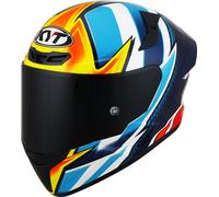 KYT TT-Course Tati Replica Casco, blu/giallo, Taglia XL (61/62)