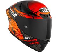 KYT TT-Revo Combustion, casco integrale M male Nero/Bianco/Arancione