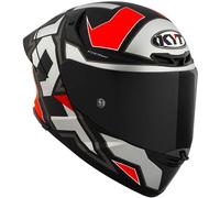 KYT TT-Revo Electron, casco integrale M male Opaco Nero/Grigio/Rosso