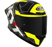 KYT TT-Revo Electron, casco integrale XS male Opaco Nero/Grigio/Giallo