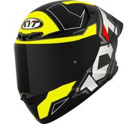 KYT TT-Revo Electron Casco, nero-giallo, taglia 2XL per maschi
