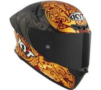 KYT TT-Revo Enea Indonesia 2023 Replica, casco integrale XL male Opaco Nero/Oro/Rosso Scuro