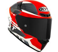 KYT TT-Revo Gear Casco, nero-rosso, taglia XL