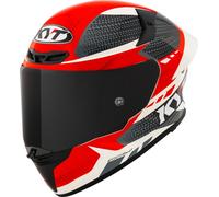 KYT TT-Revo Gear Casco, nero-rosso, taglia 2XL