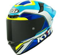 KYT TT-Revo Grand Prix Casco, bianco-blu, taglia 2XL per maschi