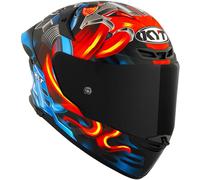 KYT TT-Revo Magnet Casco, rosso-blu, taglia XS per maschi