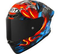 KYT TT-Revo Magnet, casco integrale M male Opaco Nero/Blu/Rosso