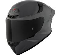 KYT TT-Revo Plain Opaco Grl Grigio Casco Moto (Dunkelgraumatt) TG: L (59)