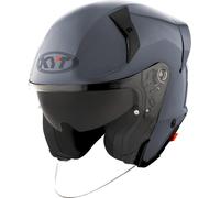 KYT TTR-JET Plain, casco jet S male Grigio