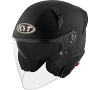 KYT TTR-Jet Plain Casco Jet, nero, taglia 2XL per maschi