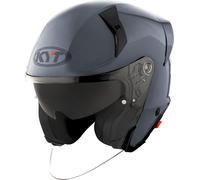 KYT TTR-JET Plain, casco jet S male Grigio
