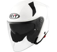 KYT TTR-JET Plain, casco jet XL male Bianco