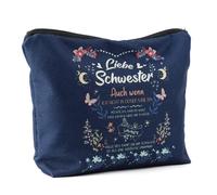 Kytpyi Borsa Cosmetica, Borsa Trucco da Viaggio, Personalizzato Trousse Trucchi Donna per le Sorelle dei Migliori Amici, Portatile Moda Pochette Trucchi come Compleanno Addio Fest Regalo (Fiore)