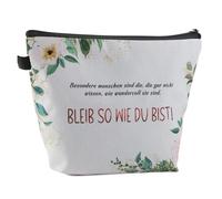 Kytpyi Borsa Cosmetica, Borsa Trucco da Viaggio, Personalizzato Trousse Trucchi Donna perFamiglia Amici Colleghi, Portatile Impermeabile Pochette Trucchi come Regalo di Ringraziamento Addio Compleanno