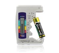 Kytpyi Tester Batterie Digitale con Display LCD - Per Batterie 1,5V (AA AAA C D N Bottone), 9V, 6F22 - Senza Carica, Piccola Famiglia Tester Pile
