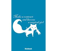 Kyubeey Madooka Magica Notebook: Lined College Ruled Paper, Planner, Diary, Journal, 6x9 120 Pages, Matte Finish Cover