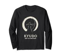 Kyudo Tiro con l'arco Zen in Motion Arti Marziali Giapponesi Bushido Maglia a Manica