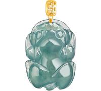 KYUEPONG Collana Pixiu Collana talismano della ricchezza Feng Shui(With Silver Chain)