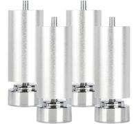 KYUEPONG Gambe di supporto per mobili, 4 gambe for mobili in metallo, gambe for tavolo regolabili in lega di alluminio, con stelo filettato M10