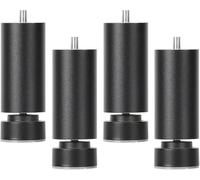 KYUEPONG Gambe di supporto per mobili, Confezione da 4 gambe in metallo for mobili, gambe regolabili for tavolo in lega di alluminio, con stelo filettato M10